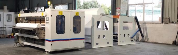 PLC Wallboard die Toiletpapier opnieuw opwinden die tot Machine 7.5KW 2 maken Tribunes 4