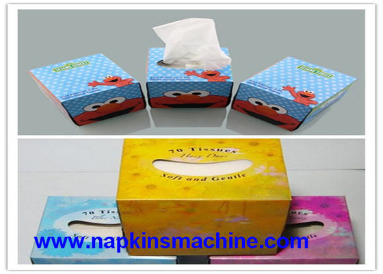 380V het Gezichtsweefsel die van de kubusdoos Machine, 80 M Min Tissue Paper Maker Machine maken
