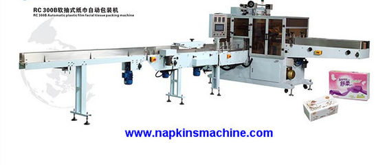 220V 5.75Kw vervoeren de Verpakkingsmachine van het Riem Gezichtsweefsel